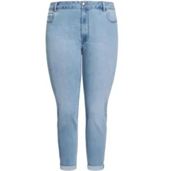 Alternative view of Women's Plus Size Stretch Girlfriend Jean Light Wash - Tall | AVENUE