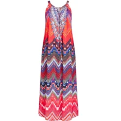 Alternative view of Women's Plus Size Beauty Halter Maxi Dress - Red | AVENUE