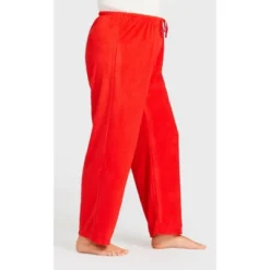 Women's Plus Size Plain Fleece Sleep Pant - Red | AVENUE 12 Women's Plus Size Plain Fleece Sleep Pant - Red | AVENUE -Avenue Shop GUEST ffcff27f 6f73 44ae 8f02 558947c633aa