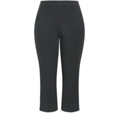 Alternative view of Women's Plus Size Supima® Active Pant Charcoal - Petite | AVENUE